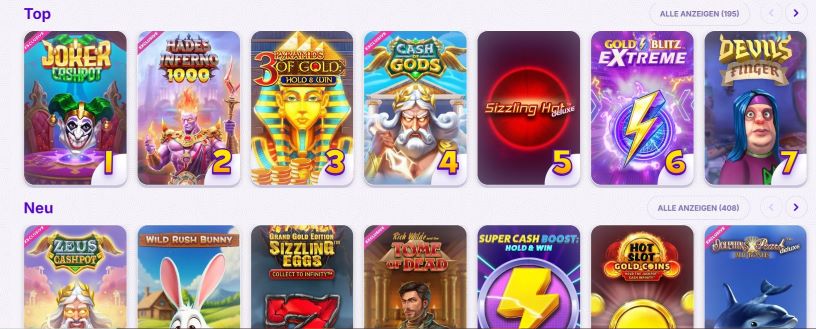 Spielen im Robocat Casino